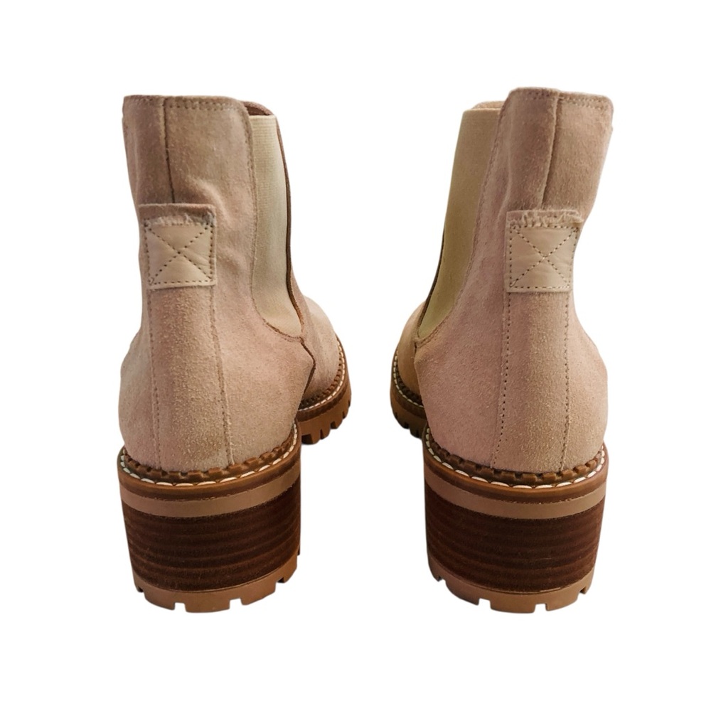 Bertuchi Spain Suede Chelsea Boots Lug Sole Tan Cream (Size 9.5 EU 41) - Picture 6 of 12